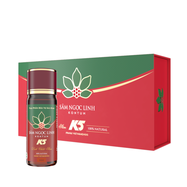 TPBVSK Dịch chiết Sâm Ngọc Linh K5 – 50ml – 05 chai/hộp